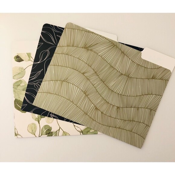 Set of 3 Patterned File Folders - Picture 1 of 4